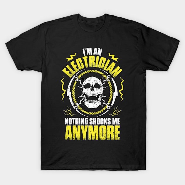 Electrician Lineman Wireman Electronics Technician T-Shirt by Krautshirts